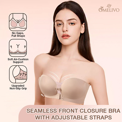 Lock in 20% OFF for life OMELIVO®💜Zero-Slip Front Closure Push-Up Bra